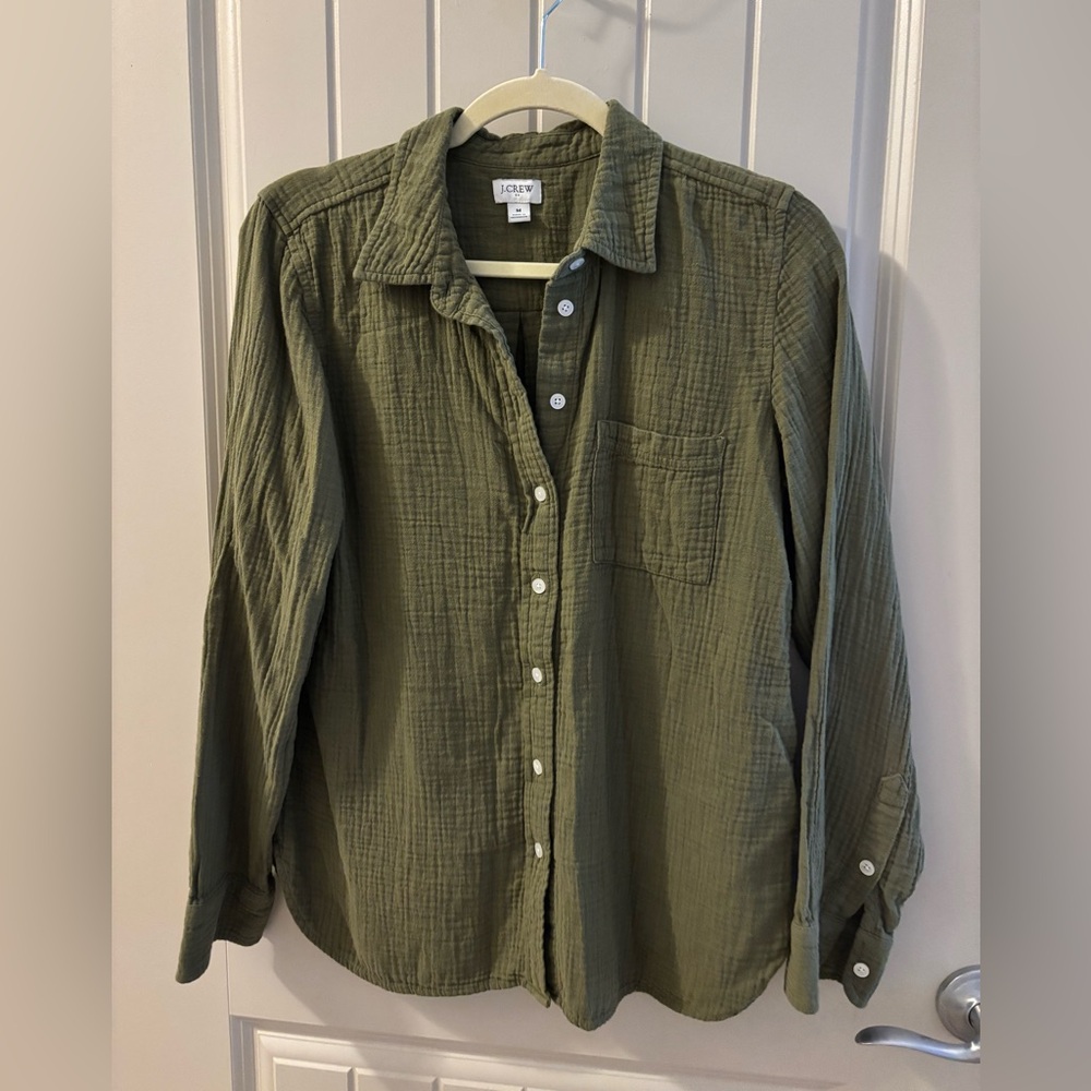 J. Crew Women’s Gauze Button-Down Shirt